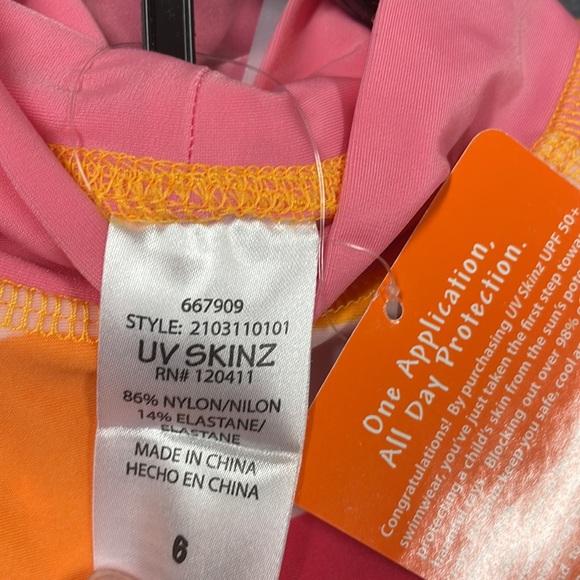 UV Skinz Girls' 3-piece Swim Set. UPF 50+ - Picture 8 of 9